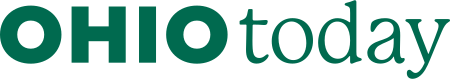 The text 'OHIO today' in green font on a transparent background.